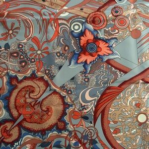 Authentic Hermes’ silk scarf never worn.